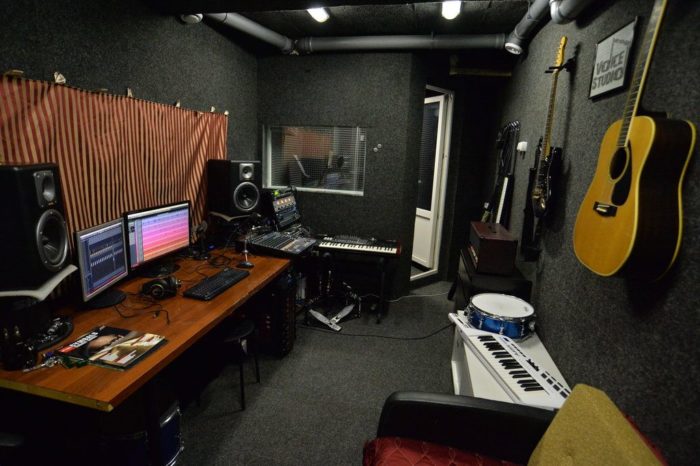 Пример домашней студии звукозаписи